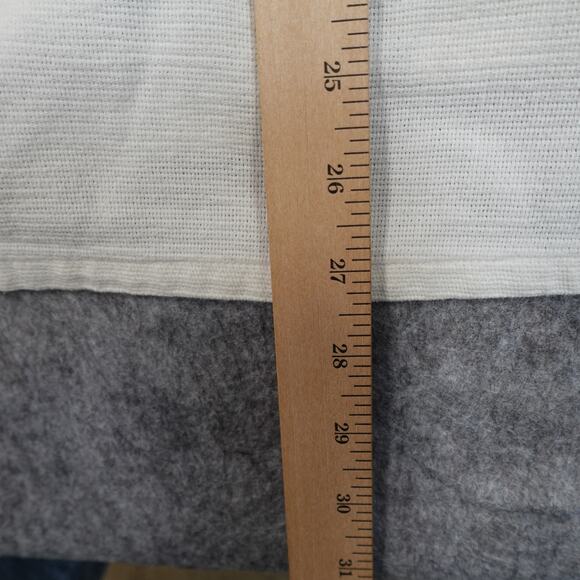 Vintage L.L. Bean Top Womens Extra Large Cool Weave 80s Button Front USA White - Picture 7 of 8